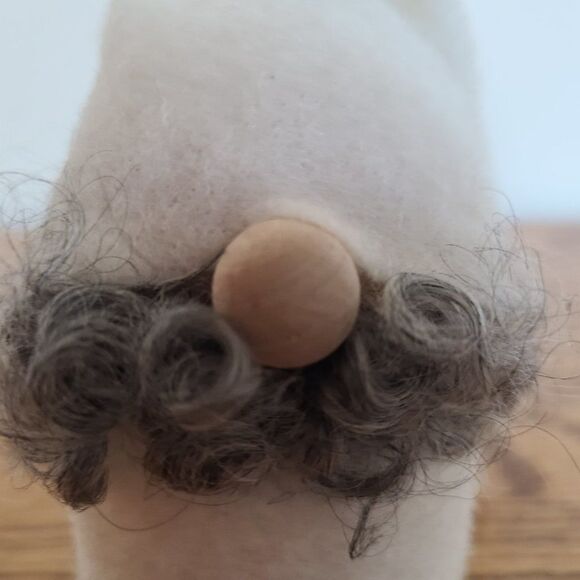 Handmade Sweden Larssons Tra Wood & Felt Christmas Tyko Santa Gnome Elf Figurine - Picture 8 of 16